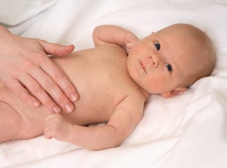 A saúde do bebê constipado