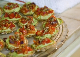 Mini pizza de tomate