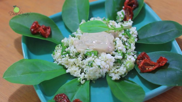 Arroz e risoto de couve-flor cru e vivo - Cruzinha Prática Doce Limão