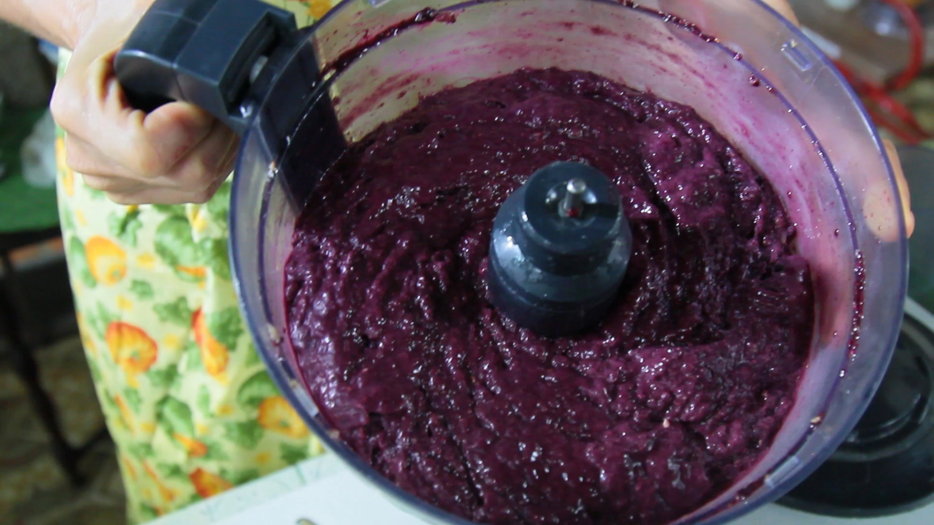 Sorvete vivo de açaí pronto